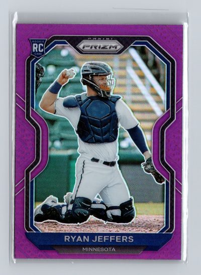 2021 Panini Prizm - Ryan Jeffers #30 Purple Prizm (RC)