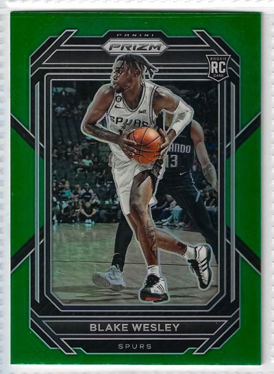 2022-23 Panini Prizm - Blake Wesley #264 Green Prizm (RC)