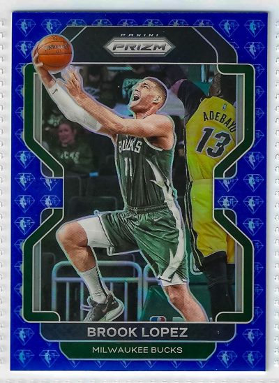 2021-22 Panini Prizm - Brook Lopez #134 Blue Prizm /199