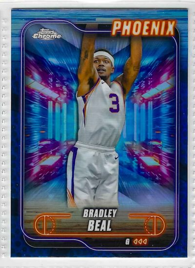 2024-25 Topps Chrome - Bradley Beal #170 Blue Refractor
