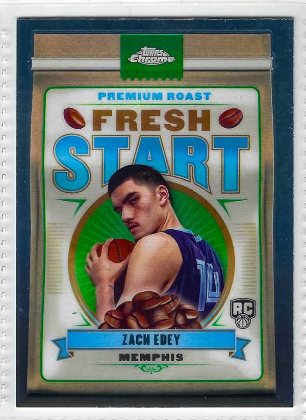 2024-25 Topps Chrome #FS-7 Zach Edey Fresh Start Refractor Rookie (56E)