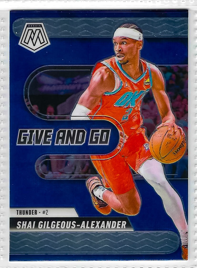 2024-25 Panini Mosaic - Give and Go Shai Gilgeous-Alexander #2