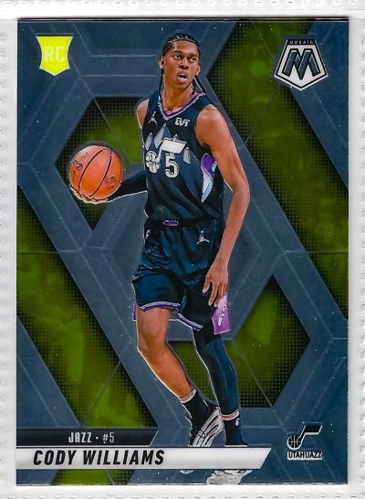 2024-25 Panini Mosaic - Rookies Cody Williams #207 Silver Prizm (RC)