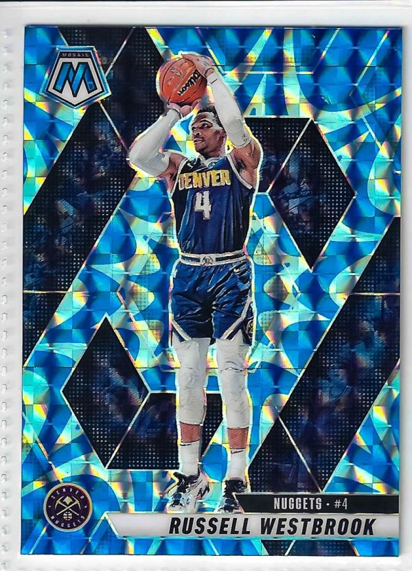 2024-25 Panini Mosaic - Russell Westbrook #167 Choice Blue Mosaic Prizm