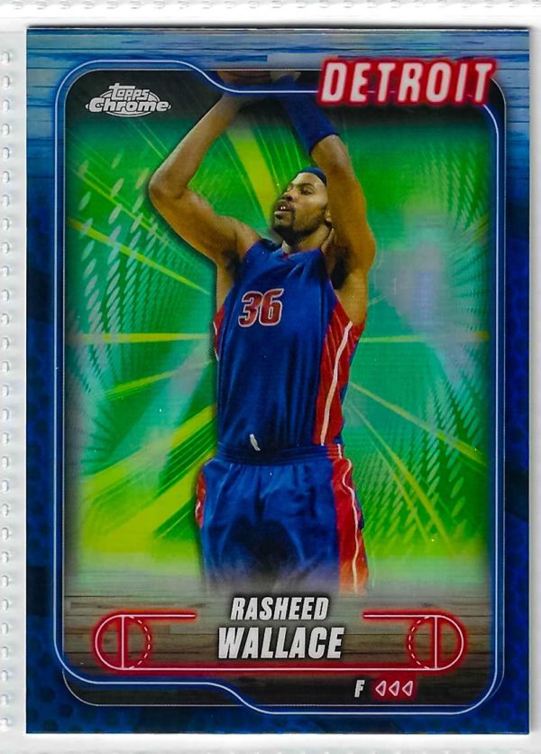 2024-25 Topps Chrome - Rasheed Wallace #23 Blue Refractor