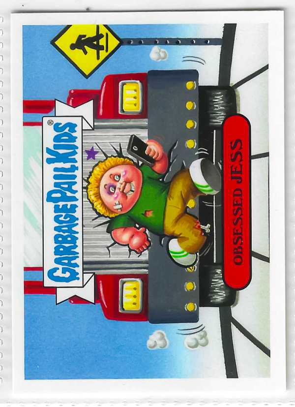 2017 Topps Garbage Pail Kids Adam-Geddon Obsessed Jess #8b