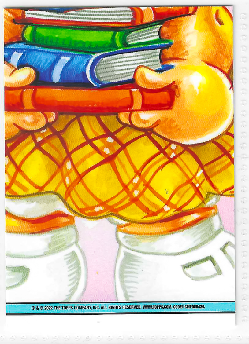 2022 Topps Garbage Pail Kids Book Worms Knock Knock Nick Booger Green #88b - Image 2