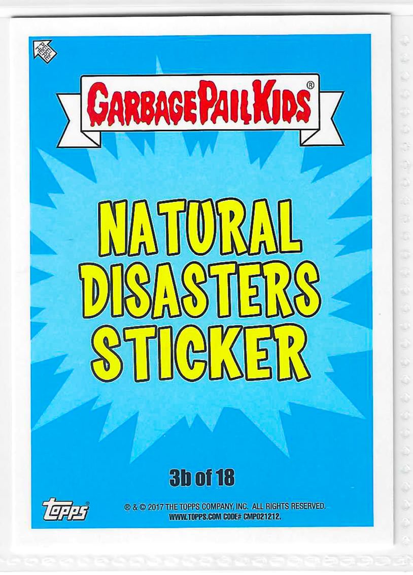 2017 Topps Garbage Pail Kids Adam-Geddon Sappy Sarah #3b - Image 2
