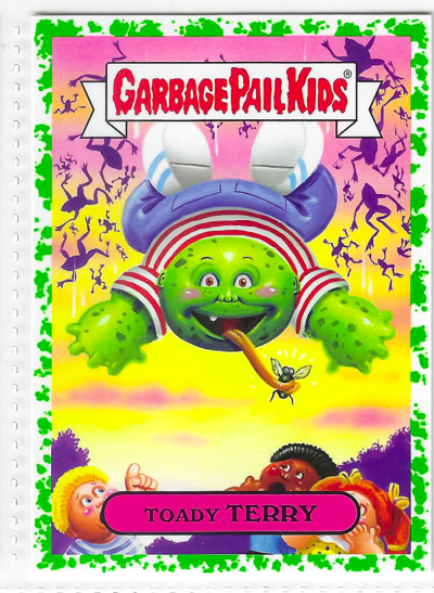 2017 Topps Garbage Pail Kids Adam-Geddon Toady Terry Green #5a