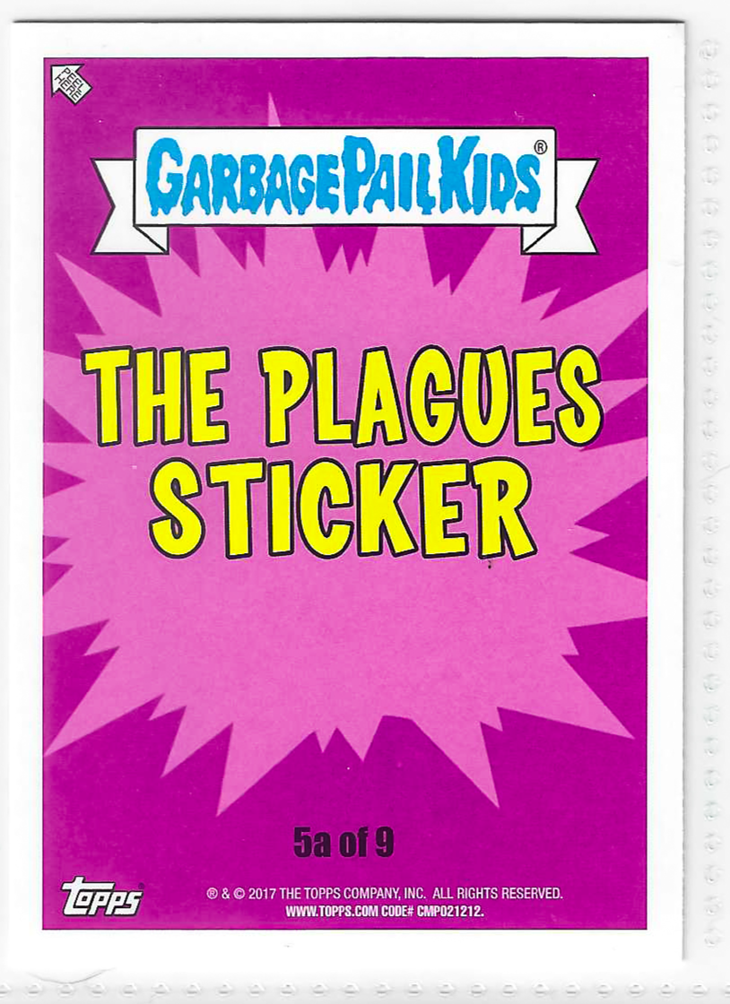 2017 Topps Garbage Pail Kids Adam-Geddon Toady Terry Green #5a - Image 2