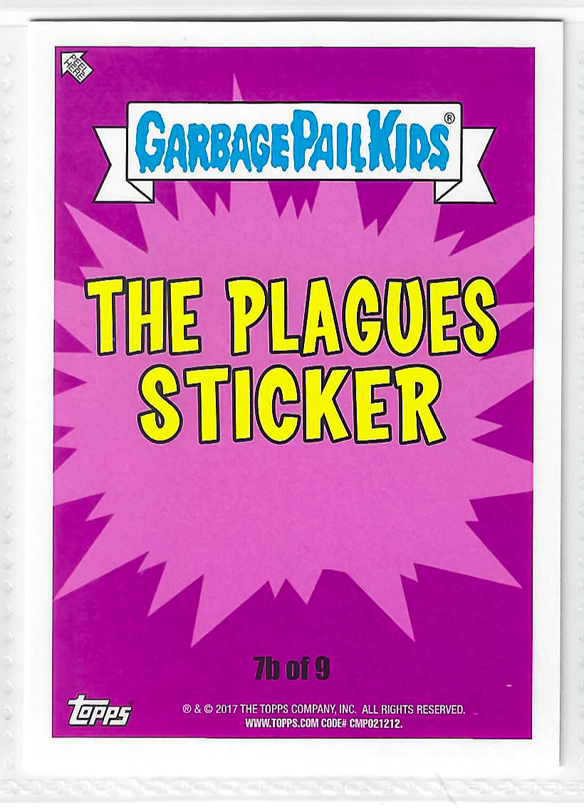 2017 Topps Garbage Pail Kids Adam-Geddon Pus Gus #7b - Image 2