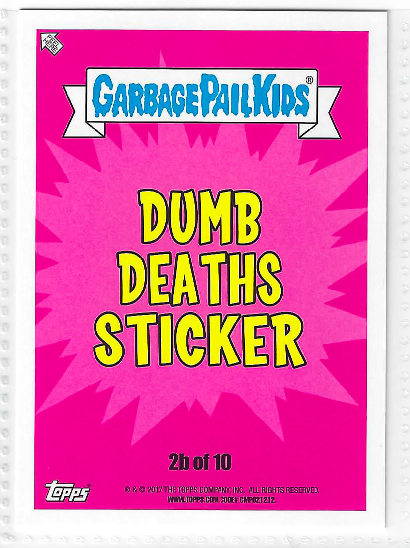 2017 Topps Garbage Pail Kids Adam-Geddon Jerry Bomb #2b - Image 2