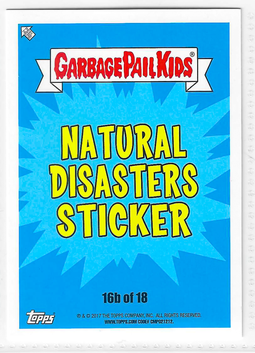 2017 Topps Garbage Pail Kids Adam-Geddon Dee Impact #16b - Image 2