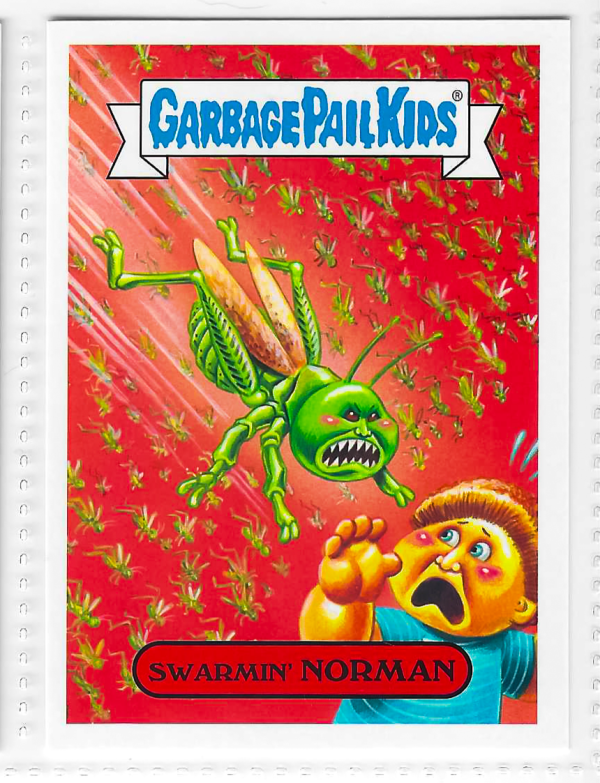 2017 Topps Garbage Pail Kids Adam-Geddon Swarmin' Norman #2b