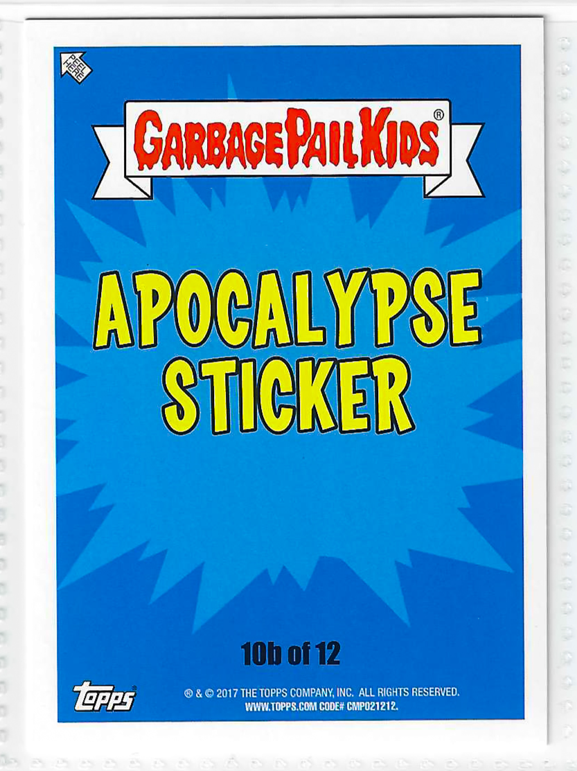 2017 Topps Garbage Pail Kids Adam-Geddon Famished Mitch #10b - Image 2
