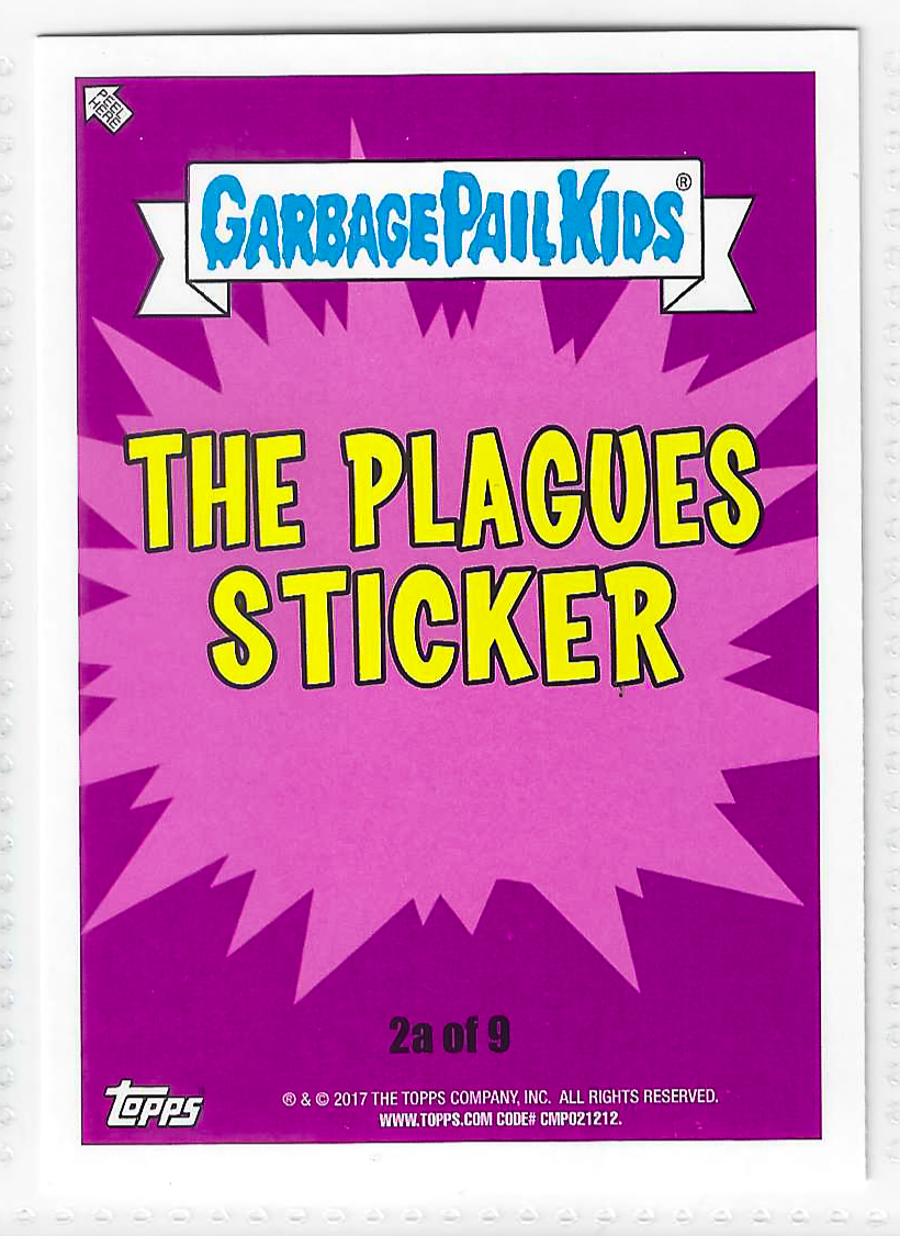 2017 Topps Garbage Pail Kids Adam-Geddon Locust Lucas #2a - Image 2