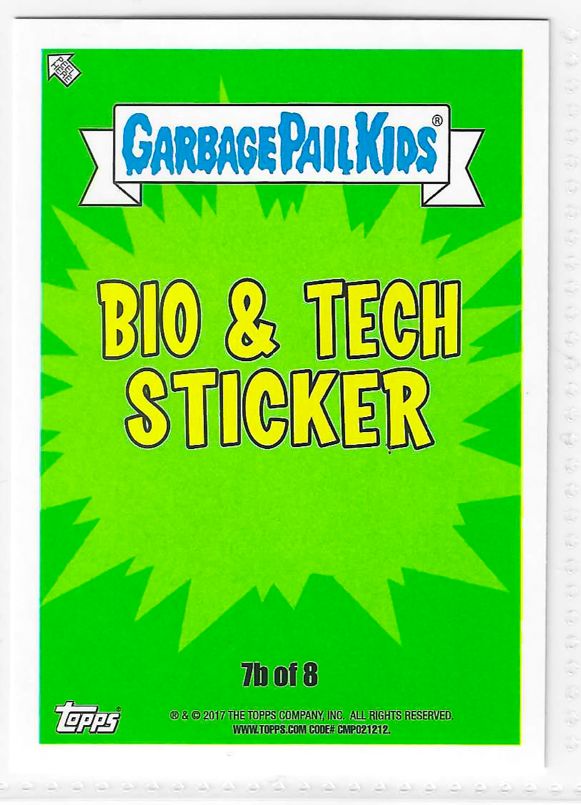 2017 Topps Garbage Pail Kids Adam-Geddon Lord of the Frye #7b - Image 2