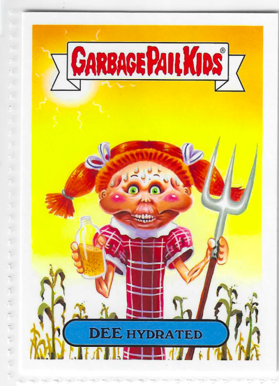 2017 Topps Garbage Pail Kids Adam-Geddon Dee Hydrated #4b