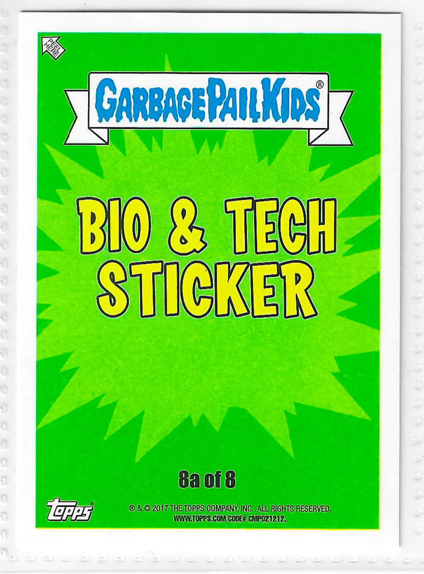 2017 Topps Garbage Pail Kids Adam-Geddon Acid Rayne #8a - Image 2