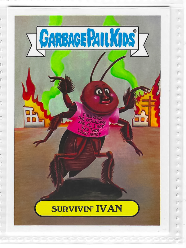 2017 Topps Garbage Pail Kids Adam-Geddon Survivin' Ivan #15a