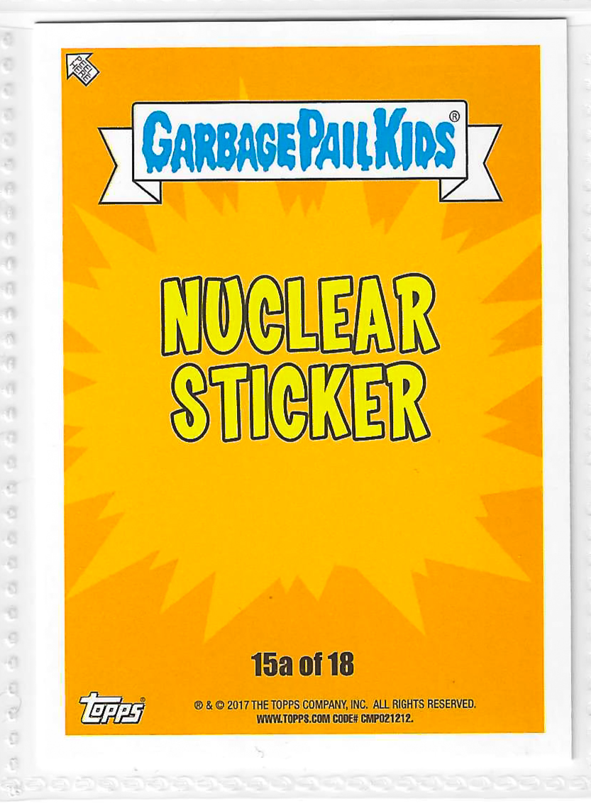 2017 Topps Garbage Pail Kids Adam-Geddon Survivin' Ivan #15a - Image 2