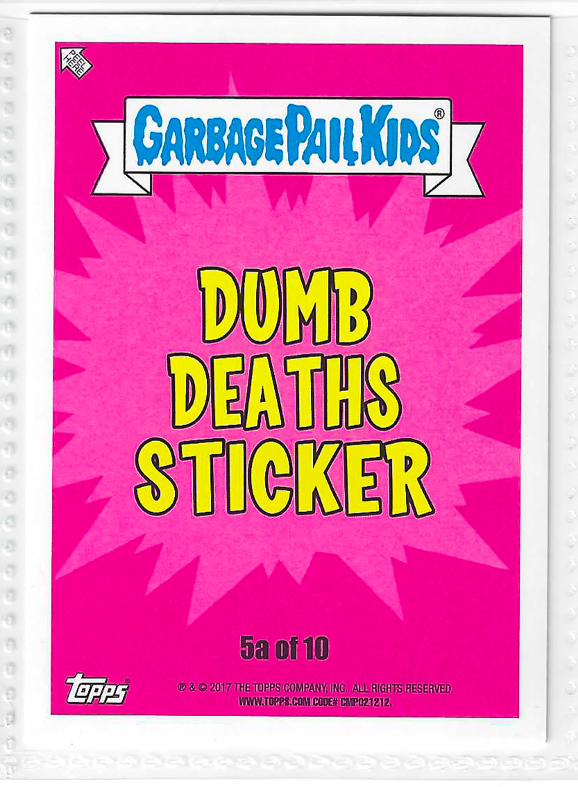 2017 Topps Garbage Pail Kids Adam-Geddon Whipped Kareem #5a - Image 2