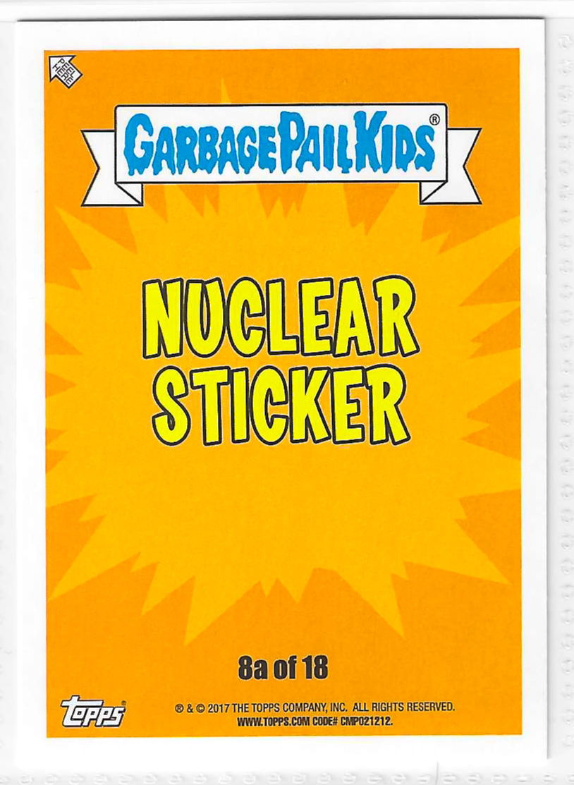 2017 Topps Garbage Pail Kids Adam-Geddon Sunny Bather #8a - Image 2