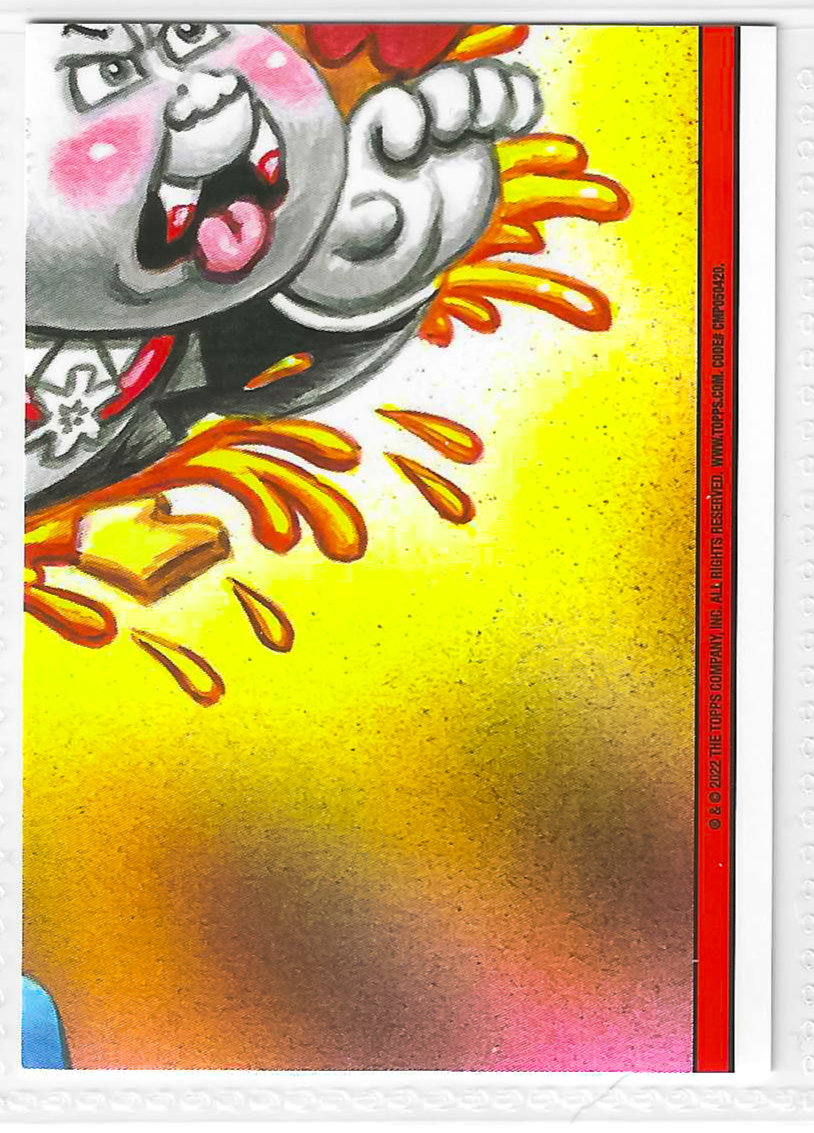 2022 Topps Garbage Pail Kids Book Worms Book of the Ted Booger Green #56a - Image 2