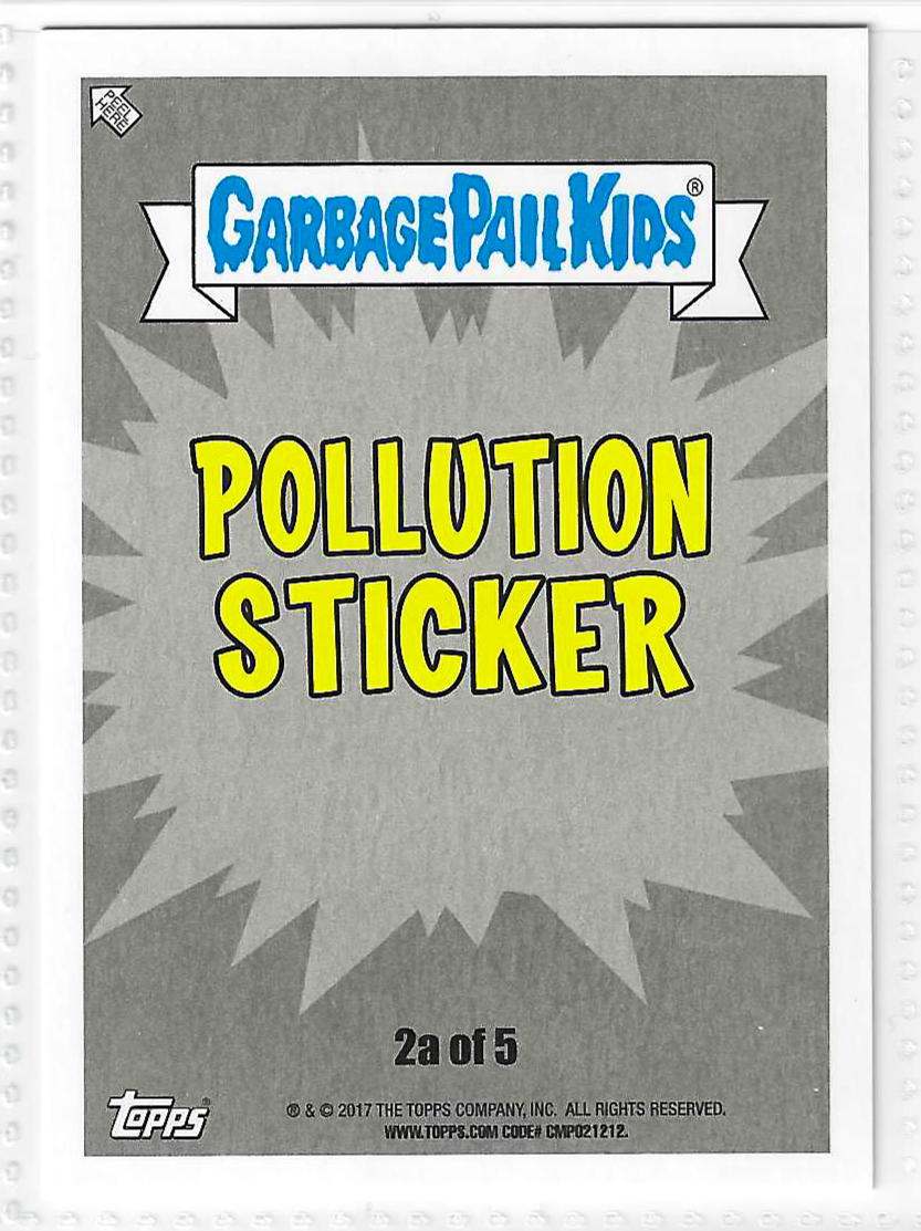 2017 Topps Garbage Pail Kids Adam-Geddon Overpopulated Ted #2a - Image 2