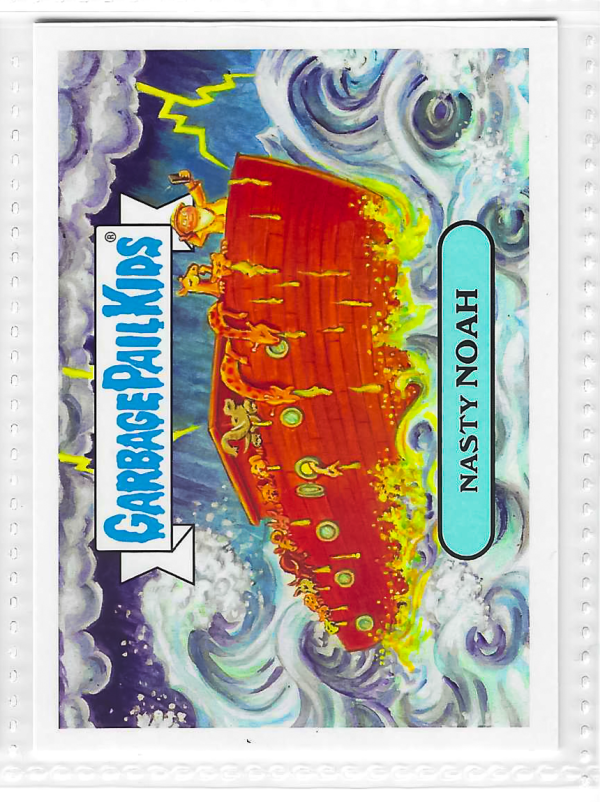 2017 Topps Garbage Pail Kids Adam-Geddon Nasty Noah #5a