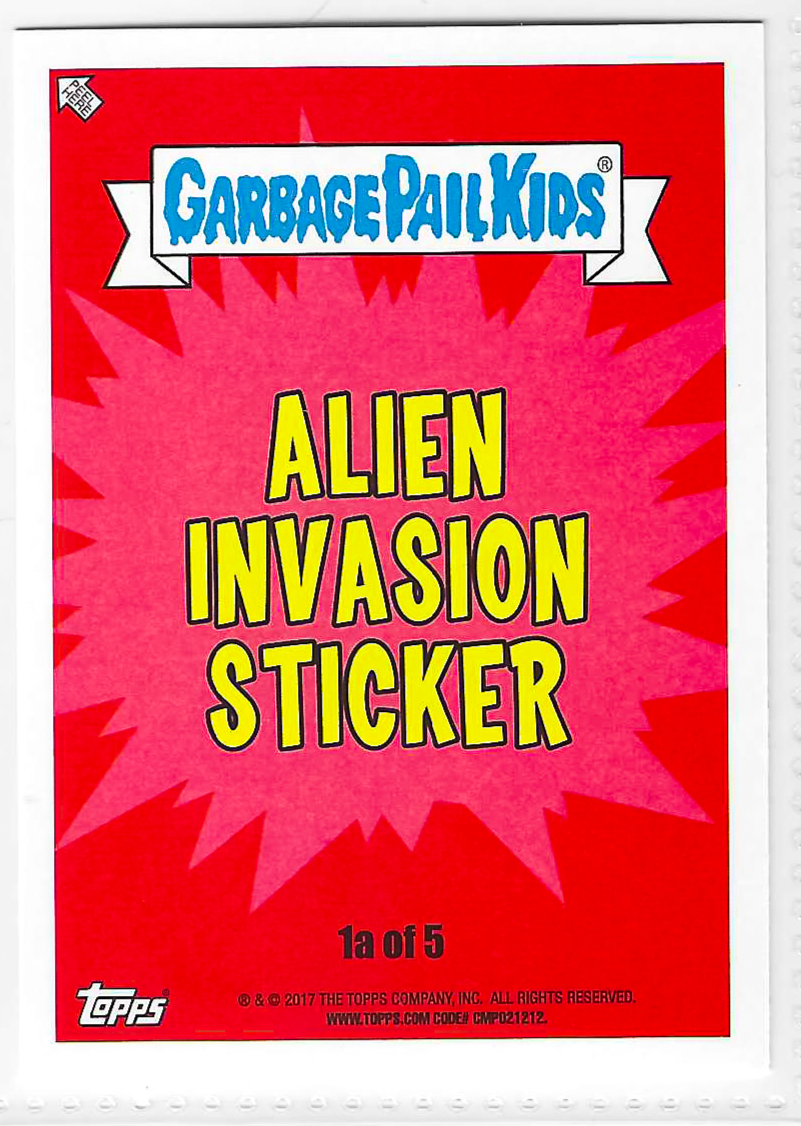 2017 Topps Garbage Pail Kids Adam-Geddon Skin Walker #1a - Image 2