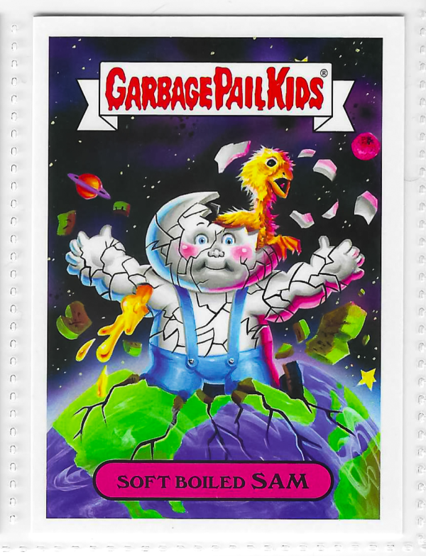 2017 Topps Garbage Pail Kids Adam-Geddon Soft Boiled Sam #1b
