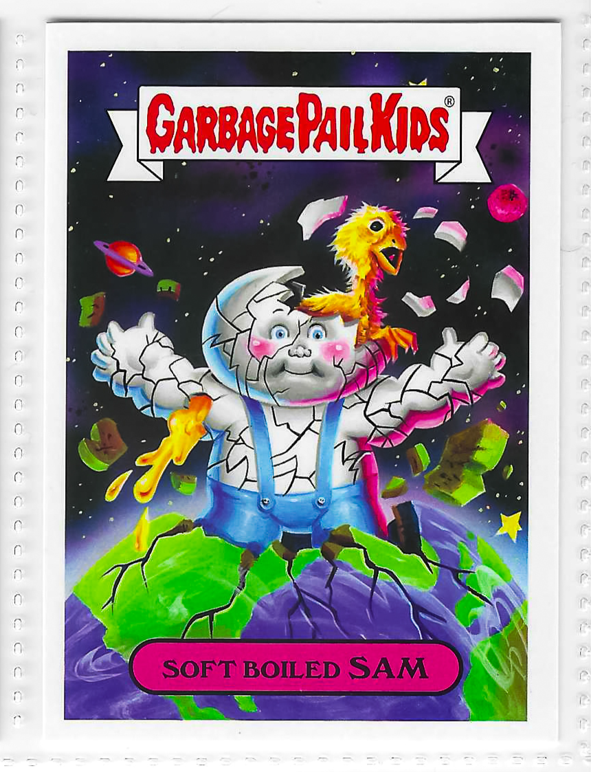 2017 Topps Garbage Pail Kids Adam-Geddon Soft Boiled Sam #1b