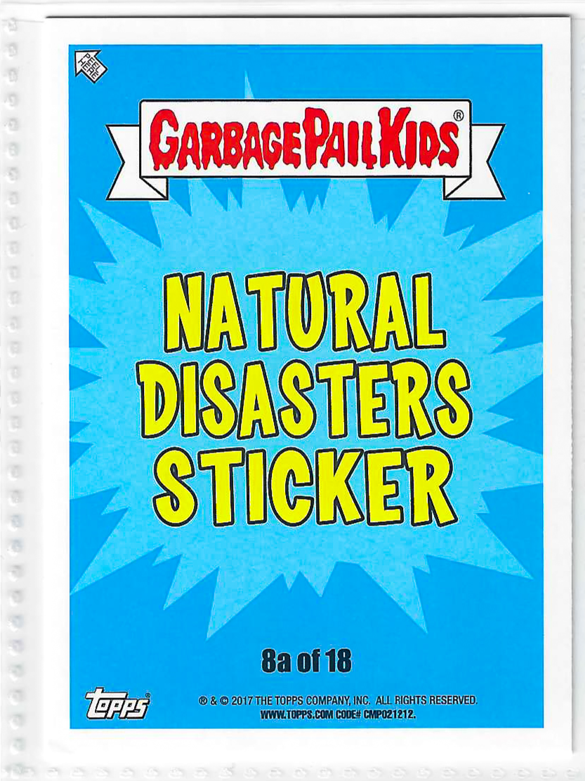 2017 Topps Garbage Pail Kids Adam-Geddon Rick-Ter Scale #8a - Image 2
