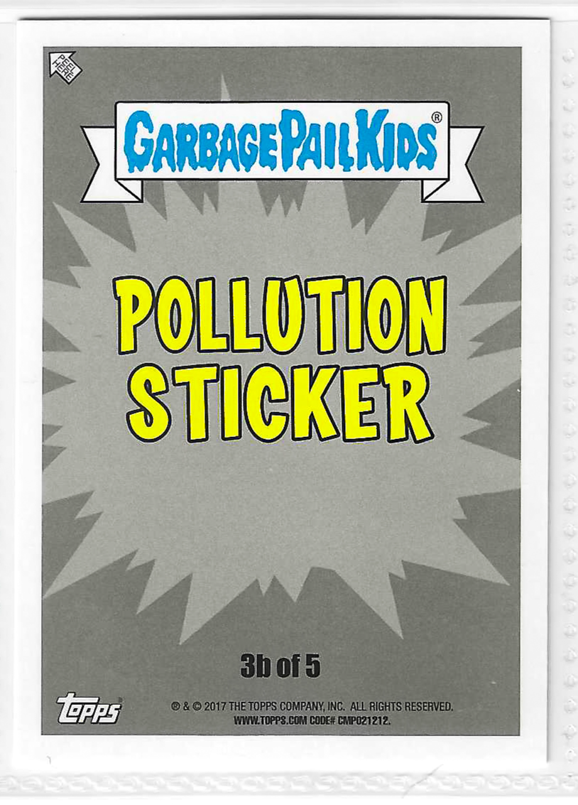 2017 Topps Garbage Pail Kids Adam-Geddon Noah More #3b - Image 2