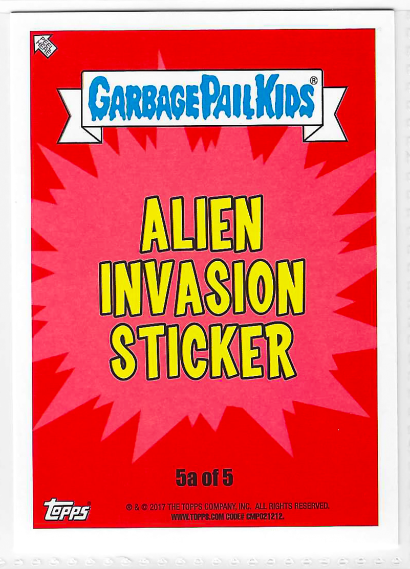 2017 Topps Garbage Pail Kids Adam-Geddon Independence Dale #5a - Image 2