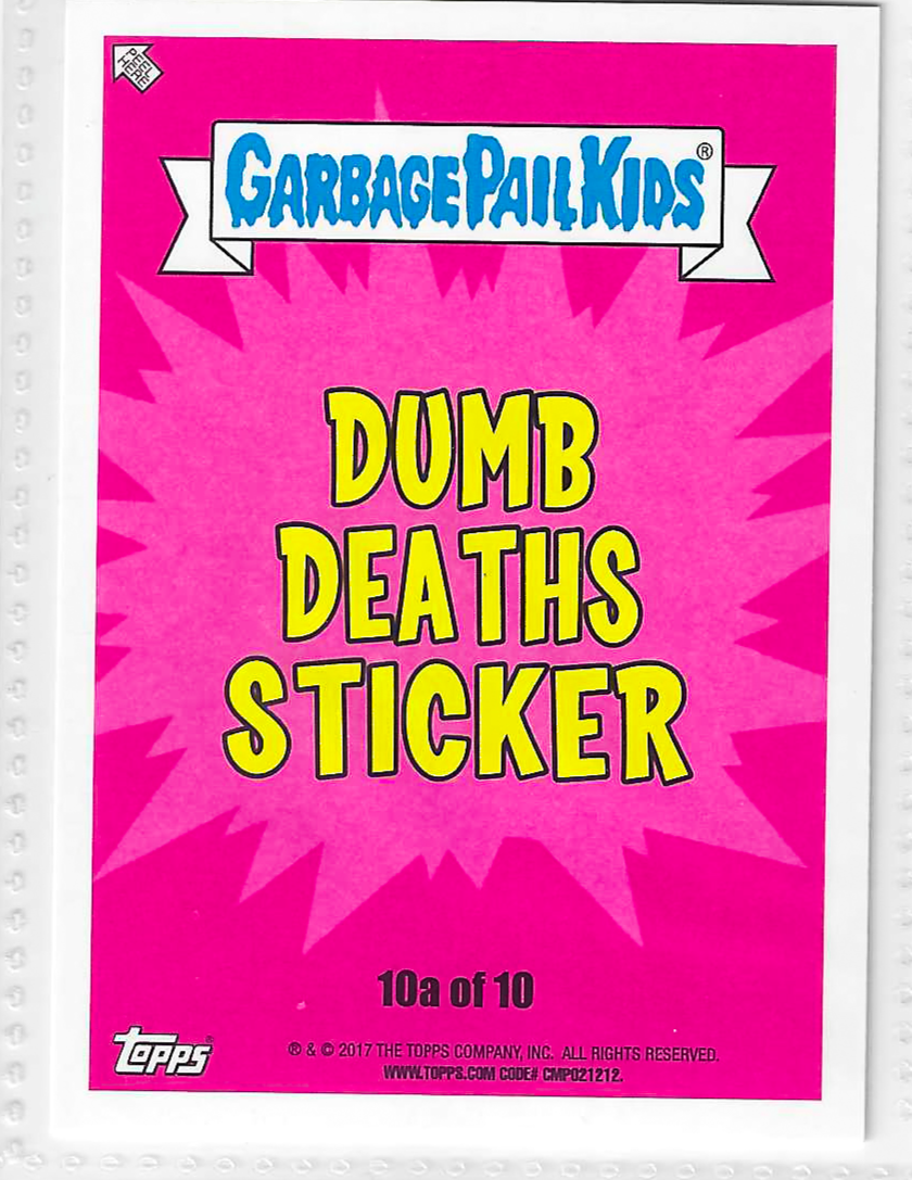 2017 Topps Garbage Pail Kids Adam-Geddon Haddie Hadron #10a - Image 2