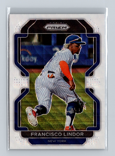 2022 Panini Prizm - Tier II Francisco Lindor #156 White Wave Prizm