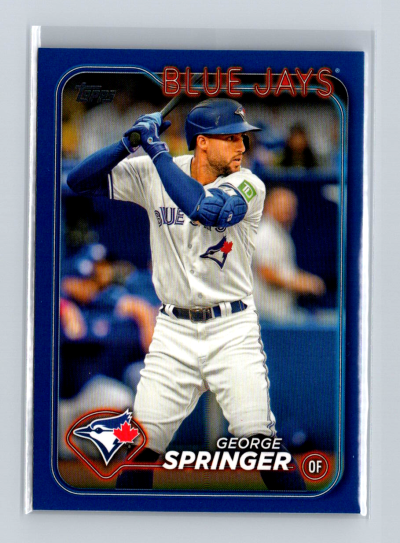 2024 Topps Series 1 - George Springer #72 Royal Blue