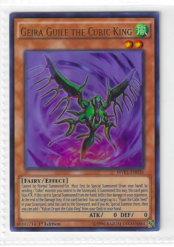 Yugioh! Geira Guile Ultra Rare MVP1-EN036 1st Edition