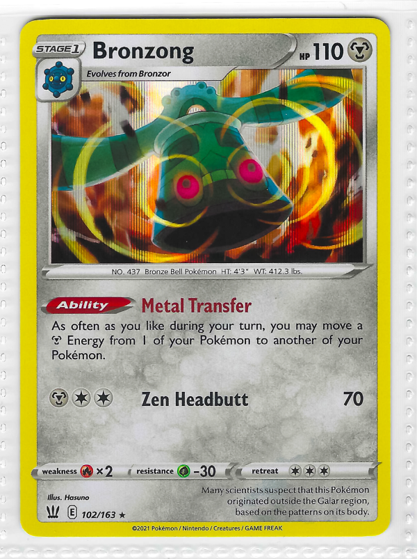 Bronzong Holo 102/163 Astral Radiance Pokemon TCG Card
