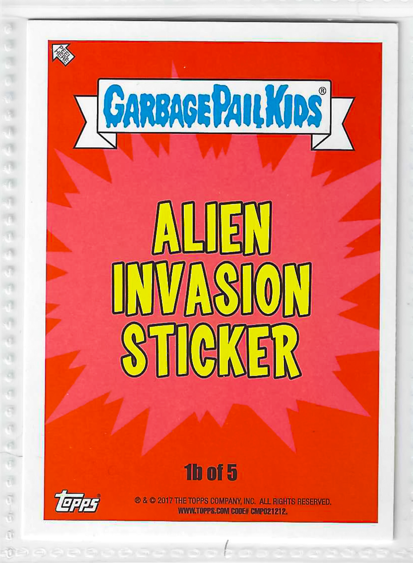 2017 Garbage Pail Kids Adam-Geddon Series 1 Disguised Guy #1b Sticker Card - Image 2