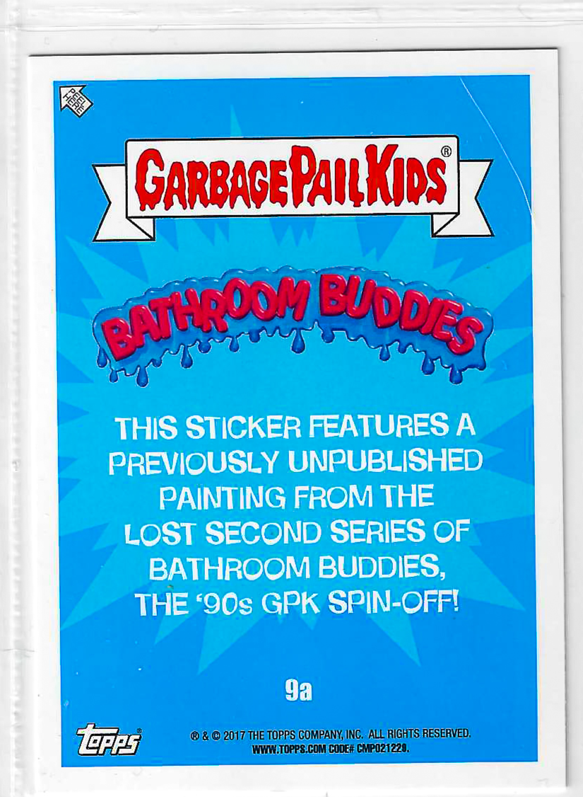 2017 Garbage Pail Kids Adam-Geddon Series 1 Squat Scott #9a - Image 2