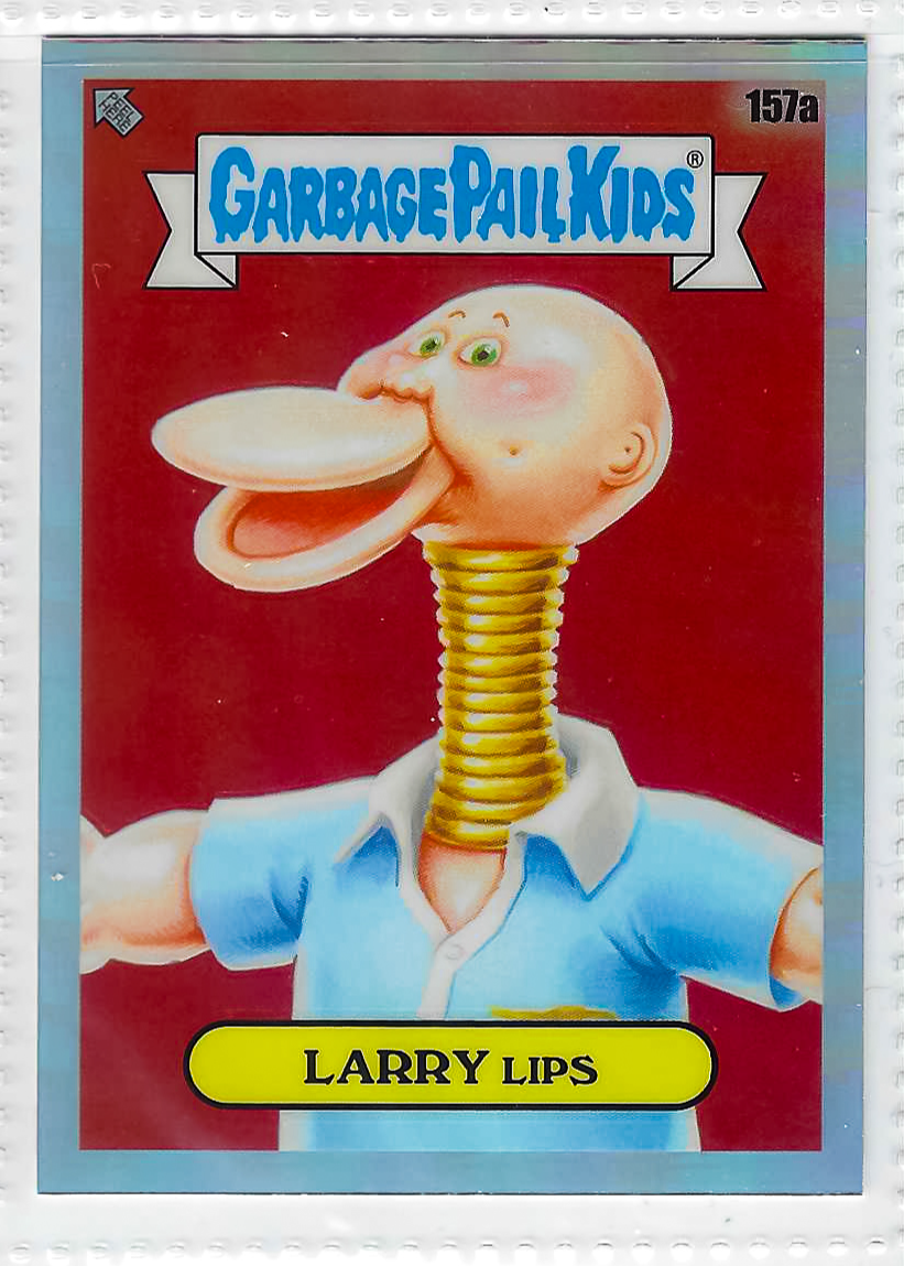 2021 Garbage Pail Kids Chrome Series 4 - Larry Lips #157a - Refractor
