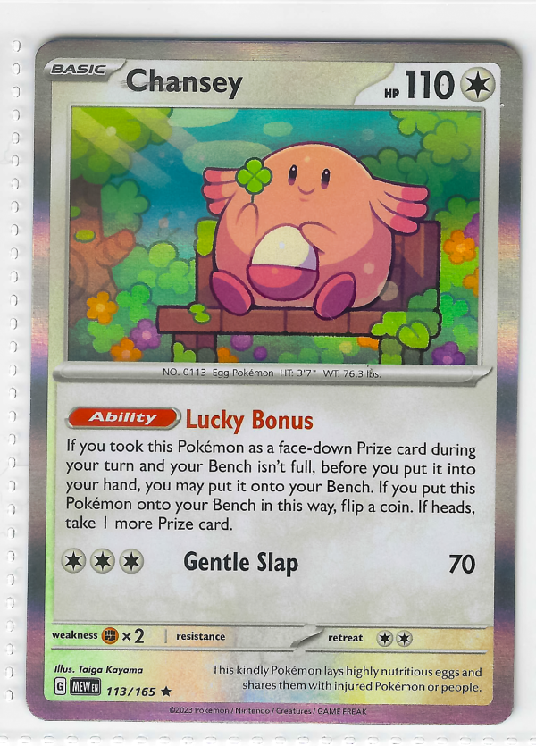 Chansey 113/165 Pokemon Card Scarlet & Violet