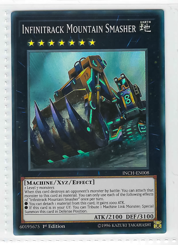 Yugioh Card Infinitrack Mountain Smasher Super Rare