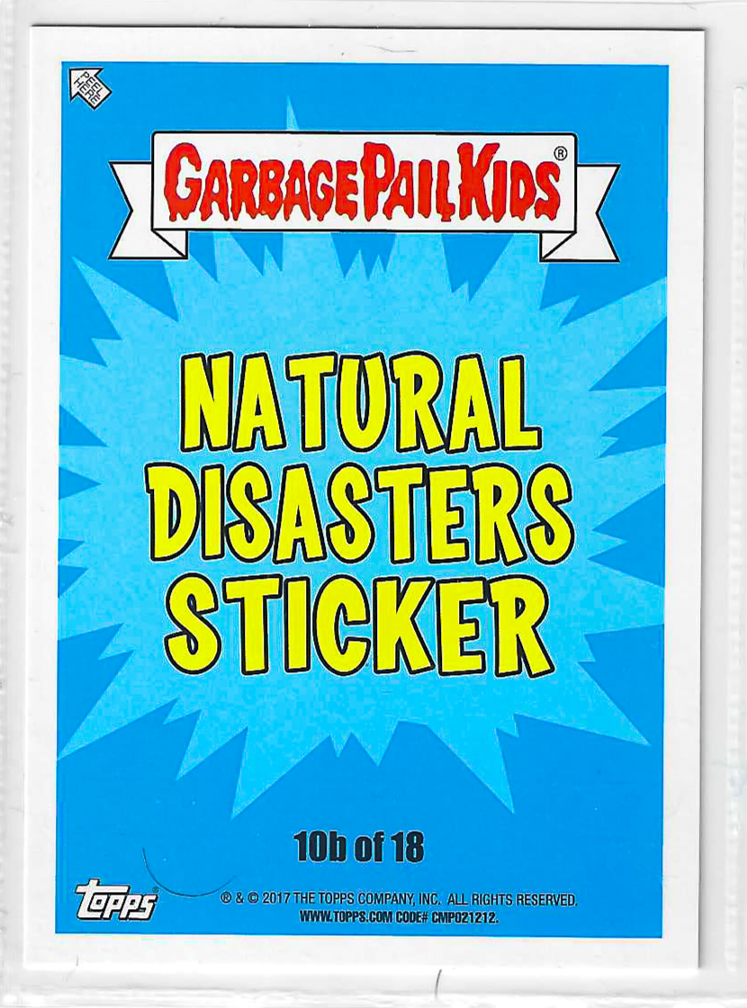 2017 Garbage Pail Kids Adam-Geddon Series 1 Liberty Libby #10b Puke Green Non-Sport Trading Card - Image 2