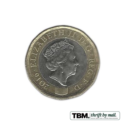 2016 United Kingdom New £1 Coin About Uncirculated