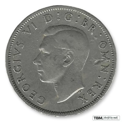 1948 United Kingdom George VI Florin Extremely Fine