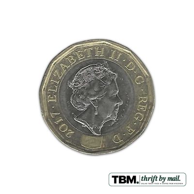 2017 United Kingdom New £1 Coin About Uncirculated